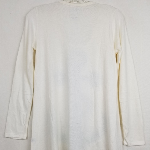 New Go Couture Ivory Anchor Tunic Sweater S - Picture 7 of 12